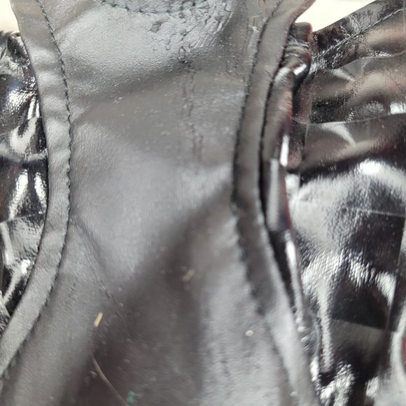 Lip Service Cult Holographic Neurotransmission Cyber Gothic Fetish Dress Small - Picture 4 of 13